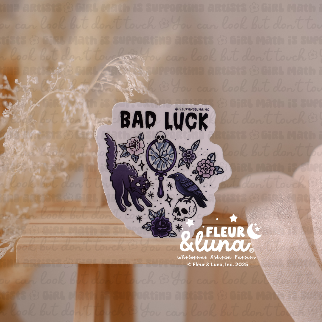 Vinyl Stickers Bad Luck