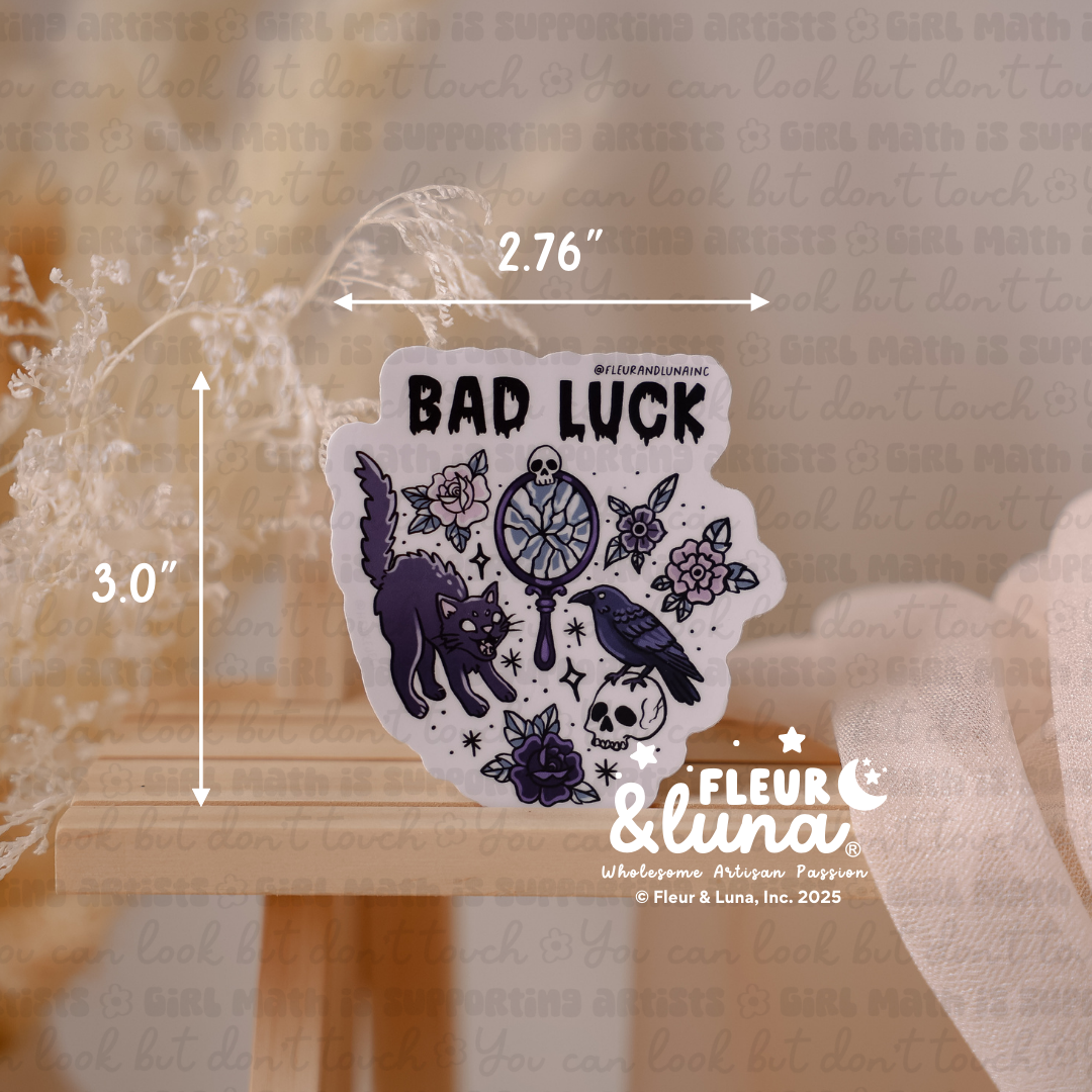 Vinyl Stickers Bad Luck