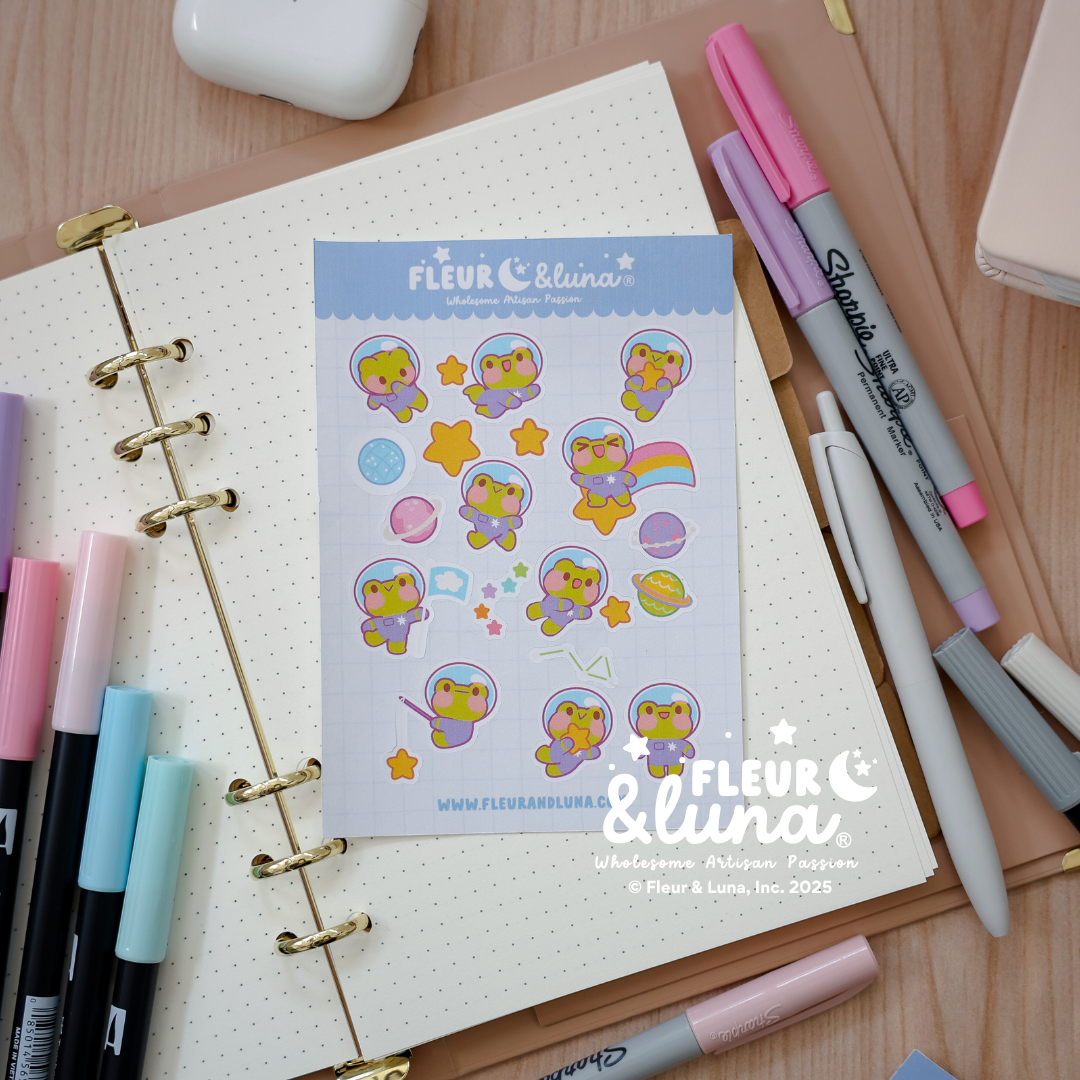 Planner Stickers Space Froggies