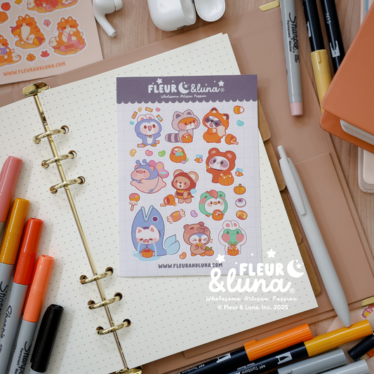 Planner Stickers Costume Critters