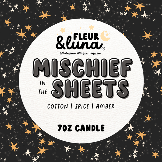 7oz Luxe Soy Candle Mischief in the Sheets