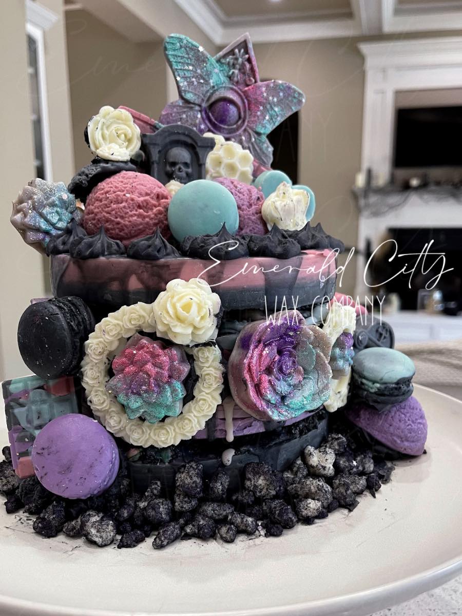 Pastel Goth Smash Cake