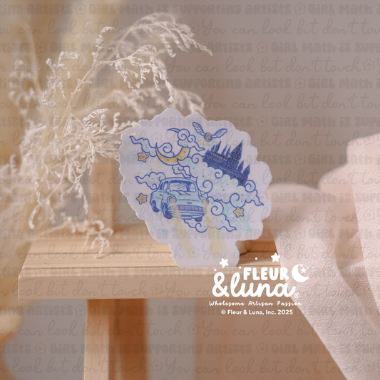 Vinyl Stickers Blue Car