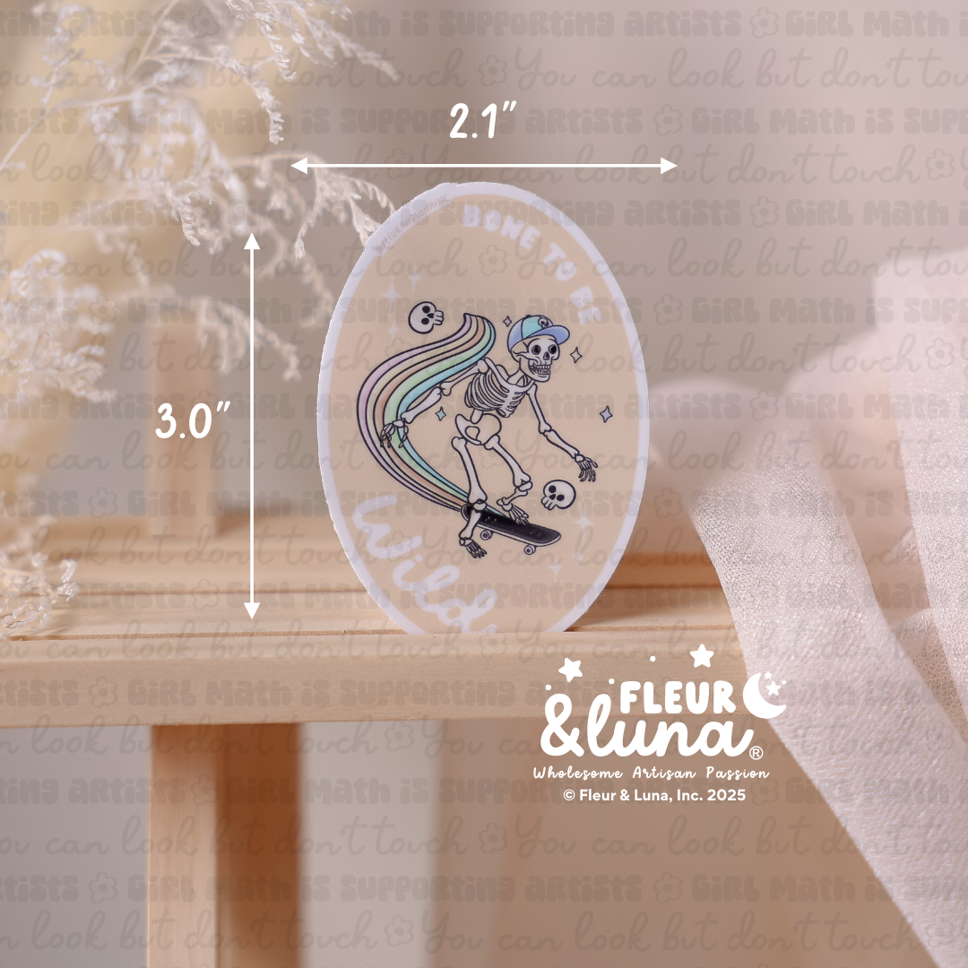 Vinyl Stickers Bone to be Wild