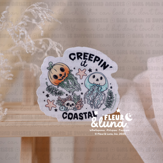 Vinyl Stickers Creepin' it Coastal