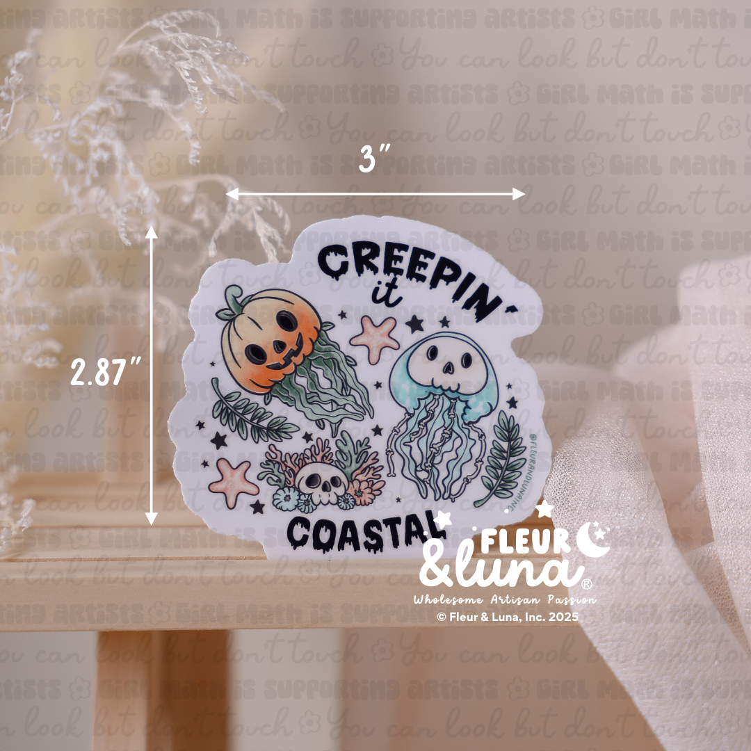 Vinyl Stickers Creepin' it Coastal