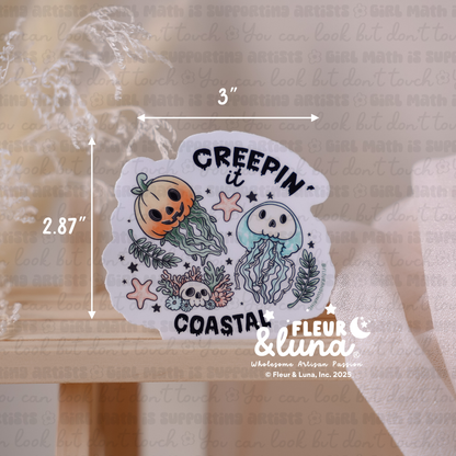 Vinyl Stickers Creepin' it Coastal