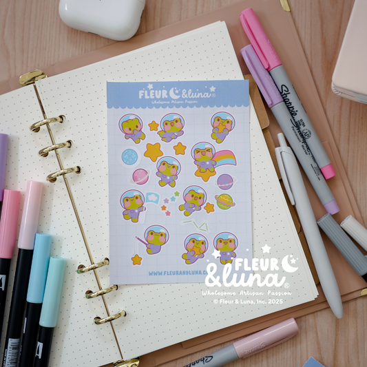 Planner Stickers Space Froggies