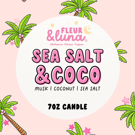 7oz Luxe Soy Candle Sea Salt & Coco